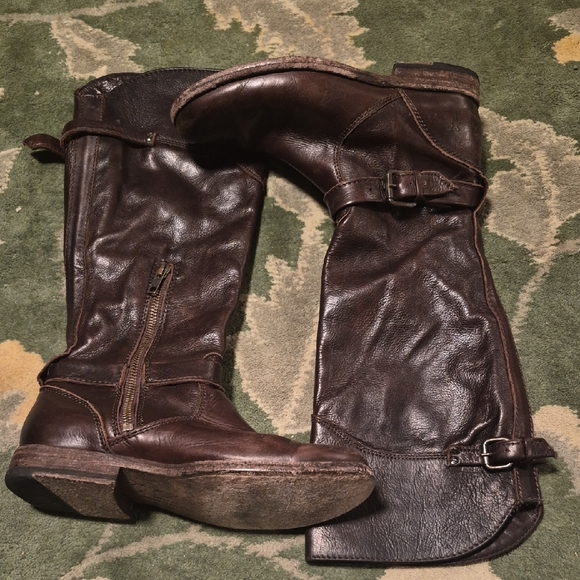 Frye Brown Leather Ankle Boots - Picture 2 of 14